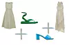 Pamučna haljina s prorezom na leđima The Frankie Shop (159 eura) + satenske sandale Zara (399,90 kn)/natikače na nisku petu Aldo (340 kn) + midi haljina asimetričnog kroja Acne Studios (1200 funti)