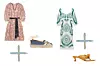 Haljina s pojasom Chloe (1765 funti) + espadrile s motivima Castaner (115 eura)/haljina s vezom Uterque (1190 kn) + japanke na potpeticu od kože Uterque (850 kn)