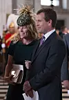 LONDON, ENGLAND - JUNE 10: Autumn Phillips and Peter Phillips leave after a service of thanksgiving for Queen Elizabeth II's 90th birthday at St Paul's cathedral on June 10, 2016 in London, United Kingdom. (Photo by Stefan Rousseau - WPA Pool/Getty Images)