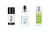 The Inkey List Tranexamic Acid noćni tretman za kožu (15 funti)/ SkinCeuticals Discoloration Defense Corrective serum za njegu (85 funti)/ Murad Replenishing Multi-Acid Peel dnevni gel za njegu (65 dolara)