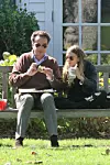 EXCLUSIVE TO INF. PLEASE CALL BEFORE USAGE. Septembe 19, 2014: Mary-Kate Olsen and Olivier Sarkozy, half-brother of the former President of France Nicolas Sarkozy, seen out in the Hamptons, New York. Sarkozy fed Mary-Kate a sandwich and later both enjoyed a cigarette. In a relationship since 2012, Olsen can be seen wearing her engagement ring from Sarkozy., Image: 205901942, License: Rights-managed, Restrictions: EXCLUSIVE TO INF. PLEASE CALL BEFORE USAGE., Model Release: no, Credit line: Matt Agudo / INSTAR Images / Profimedia