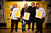 Dobitnici nagrade najbolji restorani 2020.: restoran Laganini - chef Hrvoje Zirojević, restoran Monte - chef i vlasnici Danijel Đekić i supruga Tijtske Đekić Brusse i restoran Pelegrini - chef Rudolf Stefan.