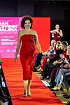 Split, 060226. Javno-zdravstvena kampanja Dan crvenih haljina povodom Nacionalnog dana borbe protiv mozdanog udara kod zena, u organizaciji SDP-a Split, u hotelu Briig na Bacvicama. Na fotografiji: Kristina Vidan.