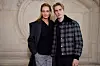 PARIS, FRANCE - JANUARY 20: Uma Thurman and Levon Thurman Hawke attend the Dior Haute Couture Spring/Summer 2020 show as part of Paris Fashion Week on January 20, 2020 in Paris, France. (Photo by Francois Durand/Getty Images)
