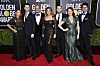 Oskarovac sa svojom obitelji na dodjeli Zlatnih globusa 2020. S lijeva na desno: Samantha Bryant, Colin Hanks, Rita Wilson, Tom Hanks, Elizabeth Ann Hanks, Chet Hanks i Truman Theodore Hanks