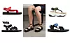 Sandale s crvenim trakama Prada 420 funti/ sandale s vezicama Off-White 415 funti/ sandale s lakiranim detaljima Fendi 5,224 kn/ sportske sandale Zara 349,90 kn/ sportske sandale s cvijećem Cecile Bahnsen 624 funti