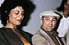 S prvom suprugom, Diahnne Abbott 1983. na 36. Filmskom festivalu u Cannesu