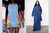Mini haljina iz kolekcije kuće Versace, denim look iz kolekcije kuće Burberry