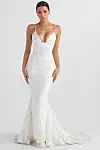 Solene white lace bridal gown - 919 eura