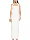 Solace London Long dress with American neckline - 480 eura