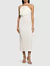 Blumarine Washed gabardine dress w/ rose - 895 eura