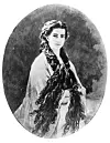 Portrait Elizabete Austrijske, žene cara Franje Josipa I. (1837. - 1898.) fotografija nastala prema slici Franza Xavera Winterhaltera.