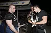 Split, 100514. Natjecanje The strongest man of Balkan u powerliftingu, dizanje utega tehnikama cucanj, bench press i mrtvo vucenje na terasi trgovackog centra Joker. Na fotografiji: Josko Kerum urucuje pobjednicki pokal Milanu Treskavici, pobjedniku u kategoriji preko 125 kg. Foto: Bozidar Vukicevic / CROPIX