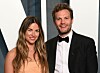 Mandatory Credit: Photo by David Fisher/Shutterstock (12868874ou) Amelia Warner and Jamie Dornan Vanity Fair Oscar Party, Arrivals, Los Angeles, USA - 27 Mar 2022