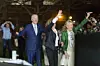 Former Vice President Joe Biden, 2020 Democratic presidential candidate, left, his sister Valerie Biden, center, and his wife Jill Biden, right, arrive at his Super Tuesday Los Angeles Rally held at the Baldwin Hills Recreation Center on March 3, 2020 in Baldwin Hills, Los Angeles, California, United States.,Image: 503461288, License: Rights-managed, Restrictions: WORLD RIGHTS - Fee Payable Upon Reproduction - For queries contact Avalon.red - sales@avalon.red London: +44 (0) 20 7421 6000 Los Angeles: +1 (310) 822 0419 Berlin: +49 (0) 30 76 212 251, Model Release: no, Credit line: Image Press Agency/Avalon.red / Pacific coast news / Profimedia