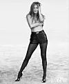 This is the moment Jennifer Aniston poses topless in a tantalizing photoshoot for Harper's Bazaar US. The former Friends star, who recently turned 50, looked incredible as she whipped off her kit for the sexy snaps. In the black and white image, she can be seen wearing just a pair of tights, hot pants and heels as she covers her breasts with her hands. In another picture, the Hollywood A-lister was seen wearing a one-piece black swimming costume as she poses on an inflatable chair in the middle of turquoise waters. While on the cover of the hit magazine, which is available to purchase on May 21, Aniston can be seen wearing a stunning Saint Laurent dress with Van Cleef & Arpels earrings. *** Please note must credit photographer Alexi Lubomirski. If used online must link back to www.HarpersBazaar.com/nakedtruth ***. 07 May 2019, Image: 431578082, License: Rights-managed, Restrictions: World Rights, Model Release: no, Credit line: Profimedia, Mega Agency