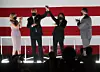 Aug 20, 2020; Wilmington, DE, USA; Joe Biden and running mate Kamala Harris appear for supporters with their spouses, Jill Biden (left) and Douglas Emhoff after Biden accepted the nomination for the presidency at the conclusion of the Democratic National Convention at the Chase Center on the Riverfront Thursday.,Image: 554151778, License: Rights-managed, Restrictions: *** World Rights ***, Model Release: no, Credit line: USA TODAY Network / ddp USA / Profimedia