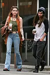 West Hollywood, CA - *EXCLUSIVE* - Paris Jackson looks to be in good spirits as she cozies up to new boyfriend Gabriel Glenn on a Starbucks coffee run with a friend on Sunset Strip in West Hollywood. The lovely actress shows off her new Led Zeppelin tattoo as she returns to her Jeep with a smile. Pictured: Paris Jackson, Gabriel Glenn *UK Clients - Pictures Containing Children Please Pixelate Face Prior To Publication*,Image: 411707494, License: Rights-managed, Restrictions: , Model Release: no, Credit line: BACKGRID / Backgrid USA / Profimedia