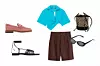 Mokasinke Aldo (640 kn)/ sandale Massimo Dutti (749,90 kn)/ kratko rezana košulja Jacquemus (370 dolara)/ bermude H&M (19,99 eura)/ torbica Massimo Dutti (949 kn)/ sunčane naočale Vintage Supply (101 kn)