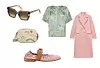 Sunčane naočale 219 € FURLA/ Kožnata torba Anekke 85,95 € RODEA/ Satenska bluza 299 € SEVENTY/ Kaput od mješavine vune 129 € ZARA/ Kožnate cipele A.S.98, 199 € RODEA
