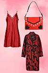 Satenska spavaćica Yammamay (9,89 eura)/ torbica s natpisom Roccobarocco; Corso Roma (63,20 eura)/ kaput s uzorkom Desigual (74,86 eura) - sve dostupno u Designer Outlet Croatia