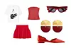 T-shirt 15,99 € BERSHKA/ mINICA 25,95 € ZARA/ Top 25,95 € ZARA/ Sunčane naočale Dior 520 € NET-A-PORTER/ Naušnice 150 € PRAHIR/ Cipele 197,90 € HÖGL
