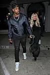 FOTOGRAFIJE: MEGA/THE MEGA AGENCY/PROFIMEDIA MEGA/THE MEGA AGENCY/PROFIMEDIA Khloé Kardashian and Tristan Thompson are spotted having a romantic dinner Craig's restaurant in West Hollywood. Earlier in the evening, Khloé was seen attending a basketball game held at The Staples Center between the Los Angeles Lakers and the Cleveland Cavaliers. Khloé was seen supporting her Tristan Thompson. Khloé is wearing a black top, black spandex and a long black jacket. Tristan is wearing a Louis Vuitton jacket. 13 Jan 2019,Image: 407020999, License: Rights-managed, Restrictions: World Rights, Model Release: no, Credit line: MEGA/The Mega Agency/Profimedia