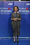 Zagreb, 050720. Arheoloski muzej. Pracenje rezultata parlamentarnih izbora 2020. godine u stozeru HDZ stranke. Na fotografiji: Nina Obuljen Korzinek Foto: Goran Mehkek / CROPIX