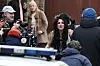 Marisa Abela na setu filma o Amy Winehouse