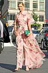 New York, NY - Karlie Kloss heads to the FIFI awards wearing a Pink floor length floral gown with polo collar and t-shirt sleeves, NYC. Pictured: Karlie Kloss *UK Clients - Pictures Containing Children Please Pixelate Face Prior To Publication*, Image: 337888686, License: Rights-managed, Restrictions: , Model Release: no, Credit line: BACKGRID / Backgrid USA / Profimedia