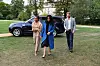 LONDON, ENGLAND - SEPTEMBER 20: Meghan, Duchess of Sussex (C) arrives with her mother Doria Ragland (L) and Prince Harry, Duke of Sussex to host an event to mark the launch of a cookbook with recipes from a group of women affected by the Grenfell Tower fire at Kensington Palace on September 20, 2018 in London, England. (Photo by Ben Stansall - WPA Pool/Getty Images)