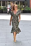 London, UNITED KINGDOM - Television Presenter Amanda Holden pictured leaving the Global studios after the Heart Radio Breakfast in monochrome dress in London. BACKGRID UK 22 APRIL 2020, Image: 514565167, License: Rights-managed, Restrictions: , Model Release: no, Credit line: RUSHEN / BACKGRID / Backgrid UK / Profimedia