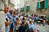 Sibenik, 180820. Predstavljanje knjige, najvece biografije velikana hrvatske glazbe Arsena Dedica - Arsen, Covjek kao on, autora Zlatka Galla drzano ispred wine bara Kamerino. Foto: Niksa Stipanicev / CROPIX
