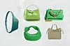 Pojasna torba Jacquemus (480 dolara) / bucket torbica Wandler (395 eura) / torba s lancem Chanel (3620 eura) / Isprepletena torba Bottega Veneta (1400 eura) / vrećasta torba Parfois (280 kn) /