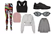 Tajice Pucci/ Top Wardrobe NYC/ Tenisice New Balance/ Šilterica Arket/ Jaknica ADIDAS by Stella McCartney/ Sunčane naočale Miu Miu/Vesta od kašmira s kapuljačom Arket/