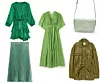 Satirana haljina Zara, 229,90 kn/ plisirana suknja H&M, 34,99 €/ pamuna haljina Forte_Forte, €595/ mini torbica Reserved, 99,90 kn/ natkošulja od umjetne kože s pojasom H&M 59,99 €