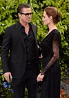 Brad Pitt i Angelina Jolie u Kensigtonskoj palači u Londonu 2014.