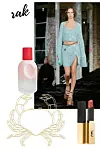 Parfem Glossier You (60 dolara)/ ruž za usne YSL Rouge Pur Couture The Slim (315 kn)/ look s piste: Acne Studios
