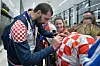 Zagreb, 270120. Medjunarodna zracna luka Zagreb. Dolazak rukometasa u Hrvatsku nakon osvojenog 2. mjesta na Europskom rukometnom prvenstvu. Foto: Damir Krajac / CROPIX
