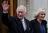Mandatory Credit: Photo by Andrew Parsons/Shutterstock (14324127h) King Charles III accompanied by Queen Camilla leaves the London Clinic after having undergone treatment for an enlarged prostate. King Charles III treated at The London Clinic, UK - 29 Jan 2024
