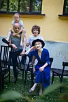 Ivana Kekin sa suprugom, glazbenikom Milom Kekinom, kćeri Mišom i sinom Vitom