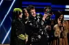 Jan 26, 2020; Los Angeles, CA, USA; Finneas O'Connell (right) and Billie Eilish accept the award for song of the year during the 62nd annual GRAMMY Awards on Jan. 26, 2020 at the STAPLES Center in Los Angeles, Calif., Image: 494965934, License: Rights-managed, Restrictions: *** World Rights ***, Model Release: no, Credit line: USA TODAY Network / ddp USA / Profimedia