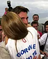 split 100701 docek gorana ivanisevica u zracnoj luci nakon osvajanja wimbledona,goran ivanisevic i tanja dragovic foto sinisa sunara -spo-