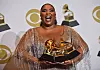 Lizzo appears backstage with her award for Best Traditional R&B Performance for 'Jerome' and Best Urban Contemporary Album award for 'Cuz I Love You (Deluxe),' during the 62nd annual Grammy Awards held at Staples Center in Los Angeles on Sunday, January 26, 2020 . Photo by /UPI, Image: 494979045, License: Rights-managed, Restrictions: , Model Release: no, Credit line: CHRISTINE CHEW / UPI / Profimedia