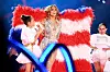 MIAMI, FLORIDA - FEBRUARY 02: (L-R) Emme Maribel Muñiz and Jennifer Lopez perform onstage during the Pepsi Super Bowl LIV Halftime Show at Hard Rock Stadium on February 02, 2020 in Miami, Florida. (Photo by Kevin Winter/Getty Images)