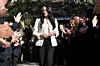 March 7, 2020, Dagenham, United Kingdom: Image licensed to i-Images Picture Agency. 07/03/2020. Dagenham, United Kingdom. Meghan Markle, the Duchess of Sussex , is welcomed by students during a visit to Robert Clack School in Dagenham,United Kingdom, in support of International WomenĂ•s Day., Image: 504432454, License: Rights-managed, Restrictions: * China, France, Italy, Spain, Taiwan and UK Rights OUT *, Model Release: no, Credit line: Pool / Zuma Press / Profimedia