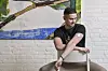 Zagreb, 160524. Leo Juresic, bivsi natjecatelj masterchefa prica o dijabetesu, uredjaj ABott freestyle libre 2