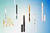 Olovka za oči u žutoj nijansi Honest Beauty (15,79 eura)/ olovka za oči u plavoj nijansi IsaDora (13,26 eura)/ kremasta olovka za oči Laura Mercier (29,90 eura)/ olovka za oči u dvije nijanse s-he (2,38 eura)/ olovka za oči u bijeloj nijansi alverde (1,98 eura)/ gel olovka za oči u ružičastoj nijansi Eveline (3,97 eura)