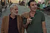 U filmu ‘Deset u pola‘ glavne uloge imaju Branko Đurić i Izudin Bajrović, dok Goran Navojec tumači vlasnika kafića.