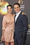 MONTE-CARLO, MONACO - JUNE 19: Pedro Alonso (R) and a guest attend the closing ceremony and Golden Nymph awards of the 58th Monte Carlo TV Festival on June 19, 2018 in Monte-Carlo, Monaco. (Photo by Pascal Le Segretain/Getty Images)